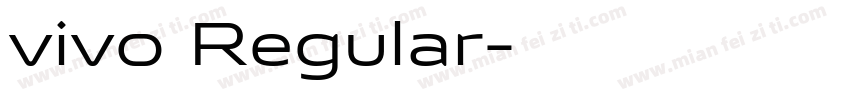 vivo Regular字体转换